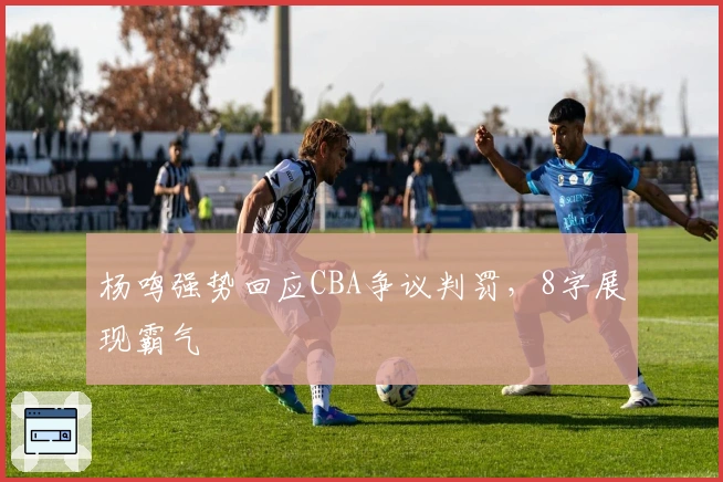 杨鸣强势回应CBA争议判罚，8字展现霸气